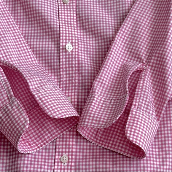 Lauren Ralph Lauren Petite Non Iron Checkered Button Down Shirt - Picture 9 of 9